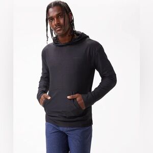 Outdoor Voices Weekender Men’s Lightweight Hoodie Sweatshirt Black Gray Size XL